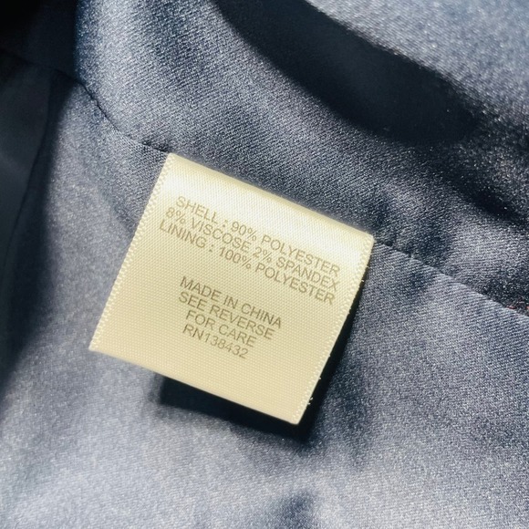 Myrtlewood Navy Button Down Wool Jacket with Gold Buttons - Sz M - Picture 8 of 8